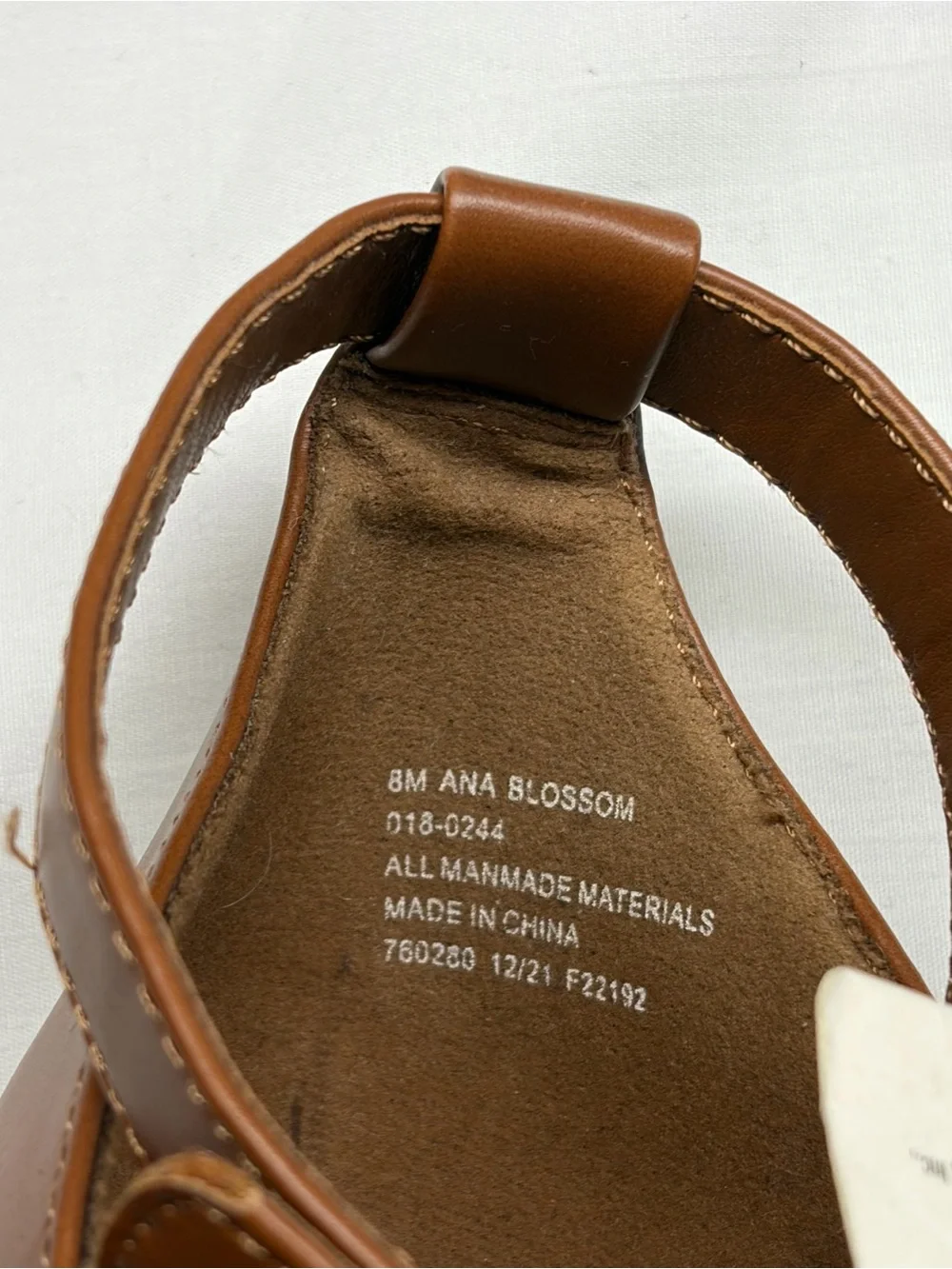 a.n.a Cognac Woven Huarache Sandals